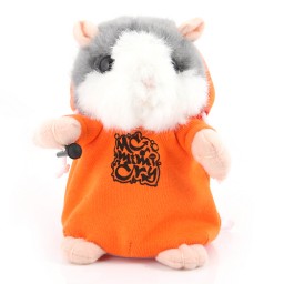 Cute DJ Edition Plush Hamster Pet Toy Orange